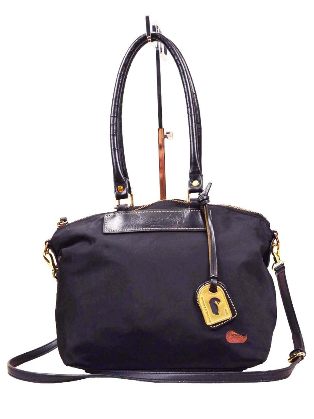 Dooney & Bourke Wayfarer Nylon/Leather Satchel Purse Crossbody